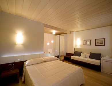 Una delle camere del B&B