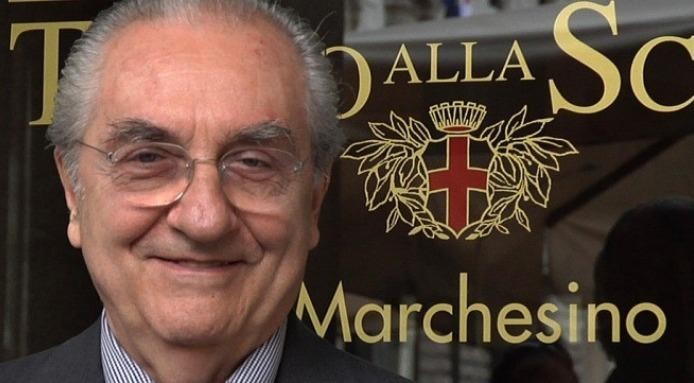 Gualtiero Marchesi al Marchesino di Milano, in Piazza della Scala