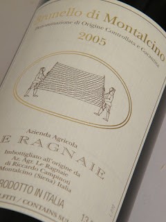L'etichetta del Brunello di Montalcino 2005