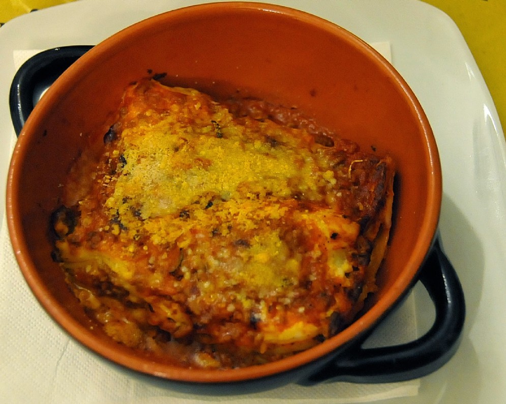 Ottime anche le lasagne gratinate