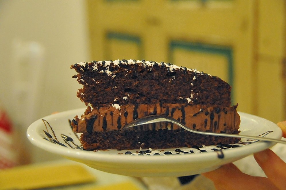 La torta al cioccolato, mascarpone e Nutella