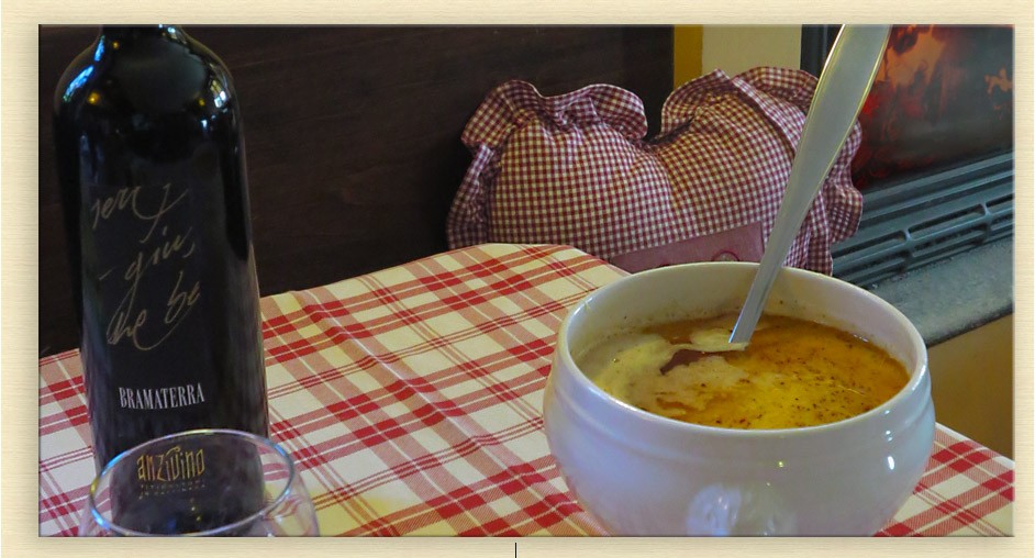 Polenta concia alla Trattoria del Parco della Burcina