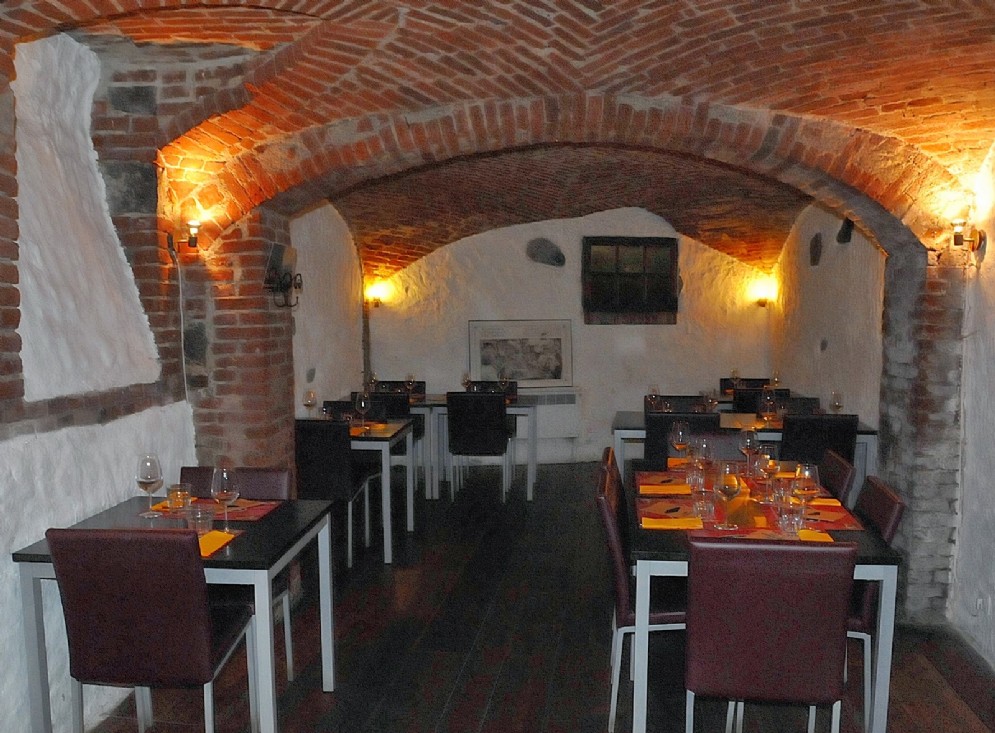 Una delle due sale al piano cantina