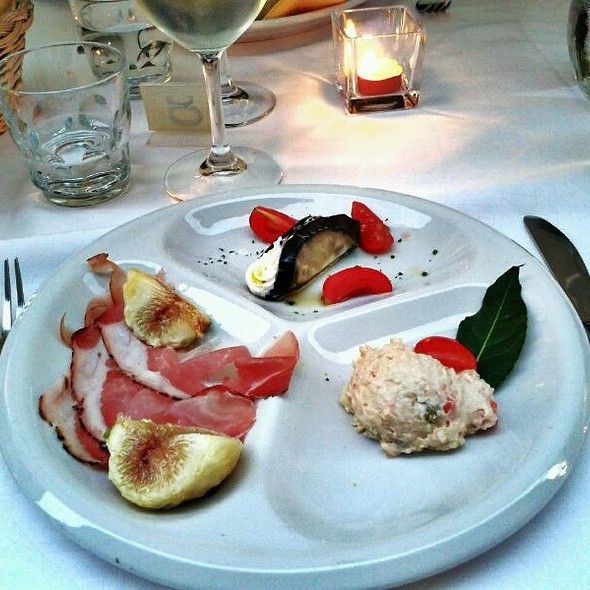 Il tris di antipasti freddi
