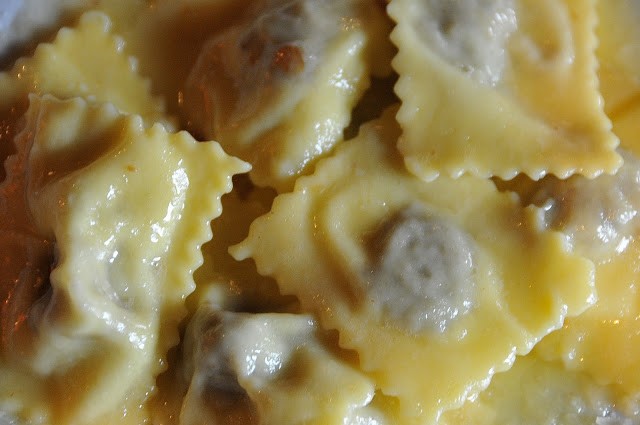 I ravioli di coda al burro