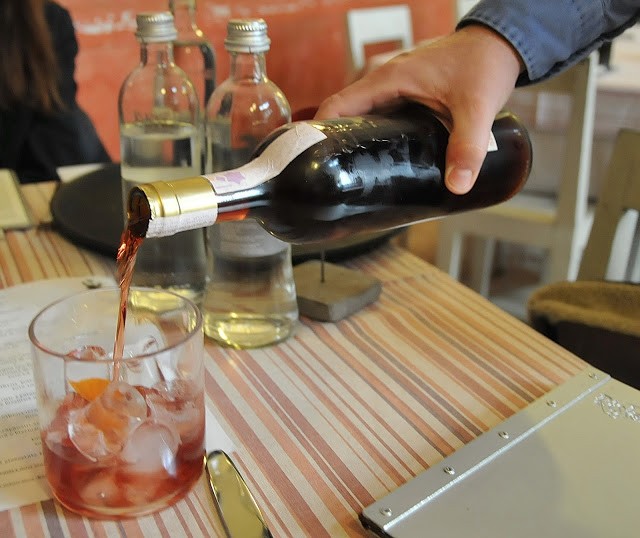 L'Americano al tavolo