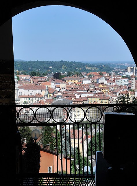 Biella, vista dall'arrivo della Funicolare