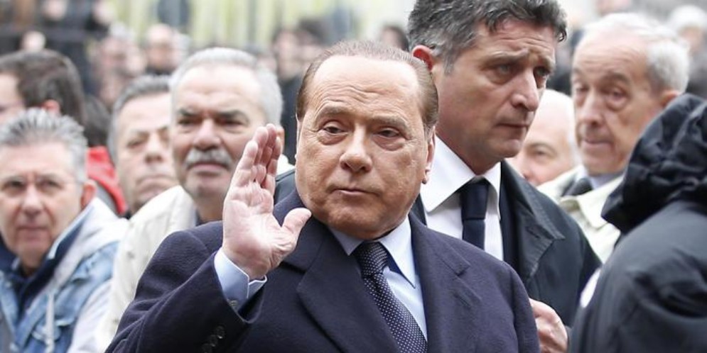 Il Presidente onorario del Milan, Silvio Berlusconi