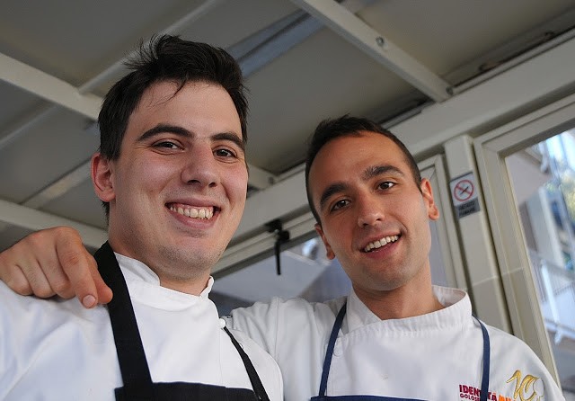 Daniele Giulietti, sous chef, con Niccolò ...