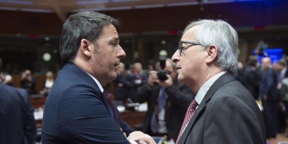 Matteo Renzi e Jean Claude Juncker
