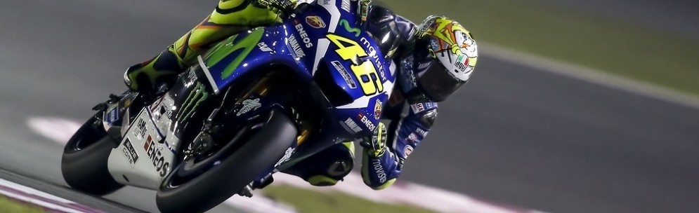 Valentino Rossi in azione a Losail