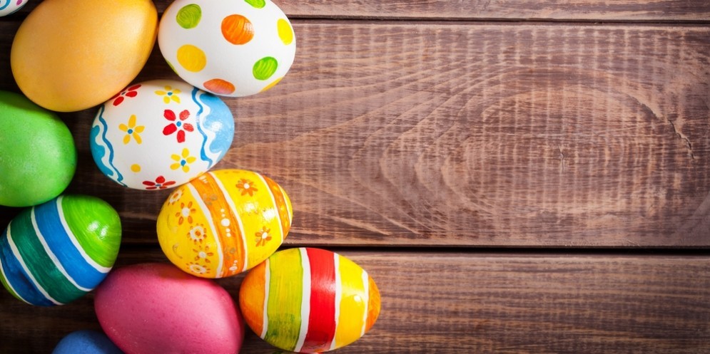 Uova di Pasqua decorate.