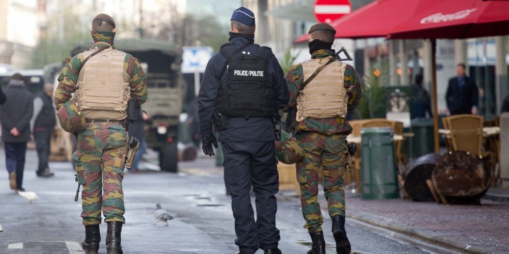 Polizia a Bruxelles.