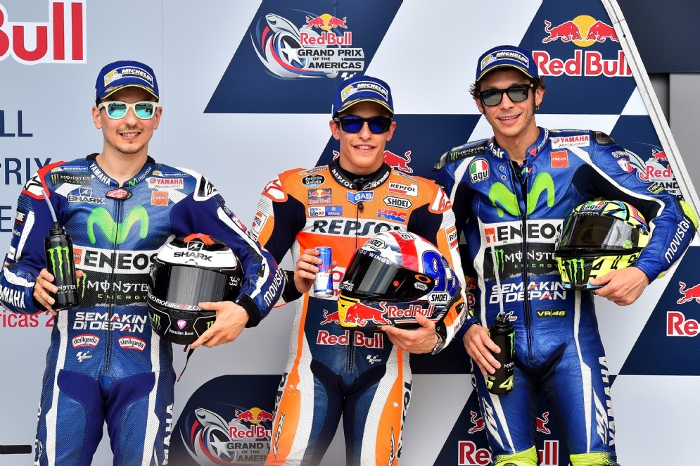 Lorenzo, Marquez e Rossi