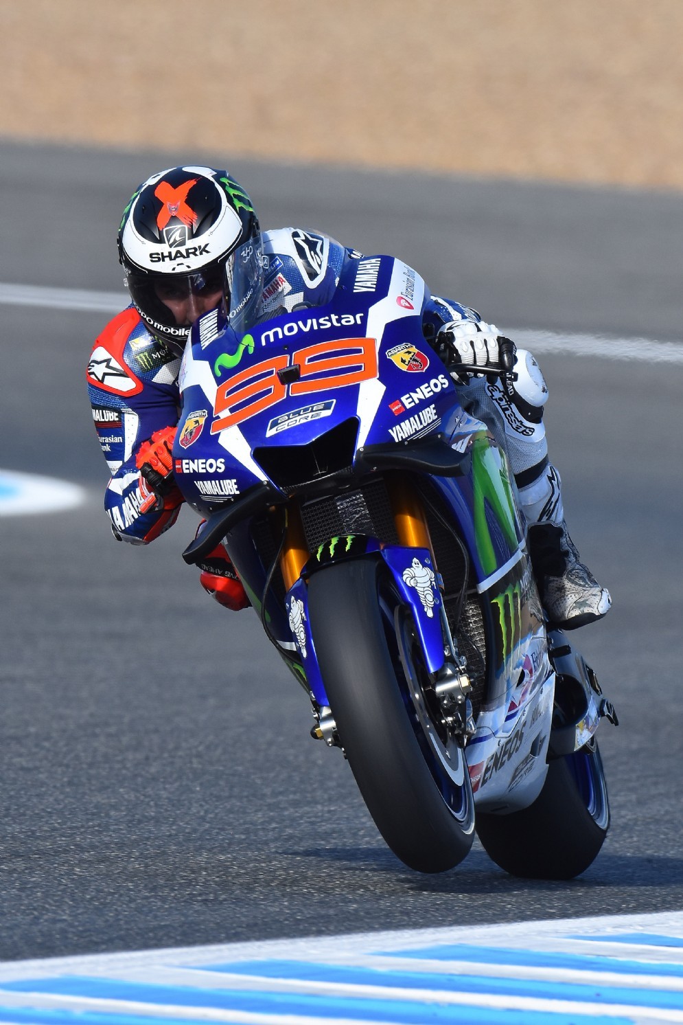Jorge Lorenzo in azione in Spagna
