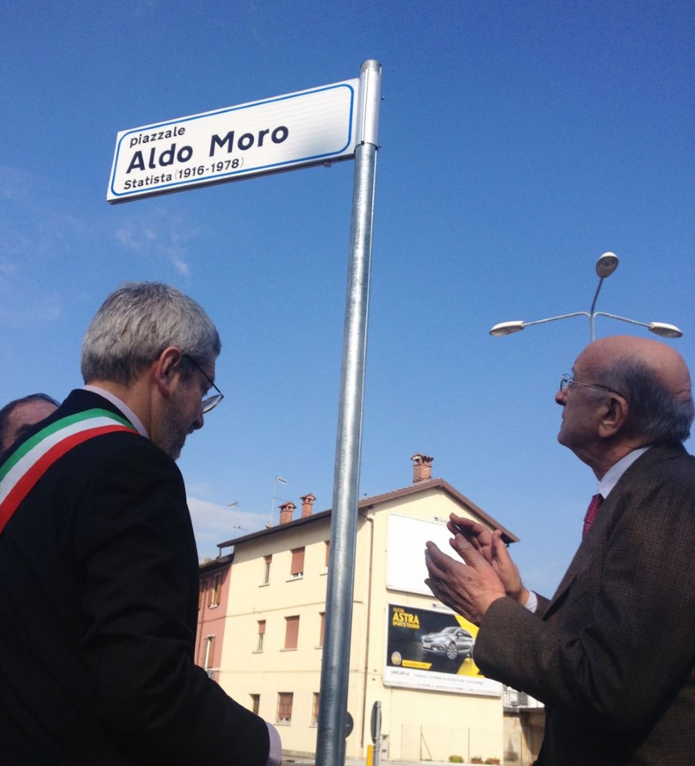 La piazza intitolata a Moro