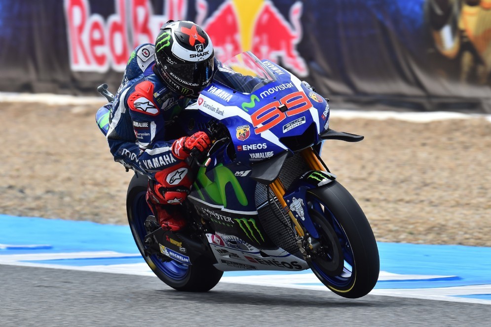 Jorge Lorenzo in pista a Jerez
