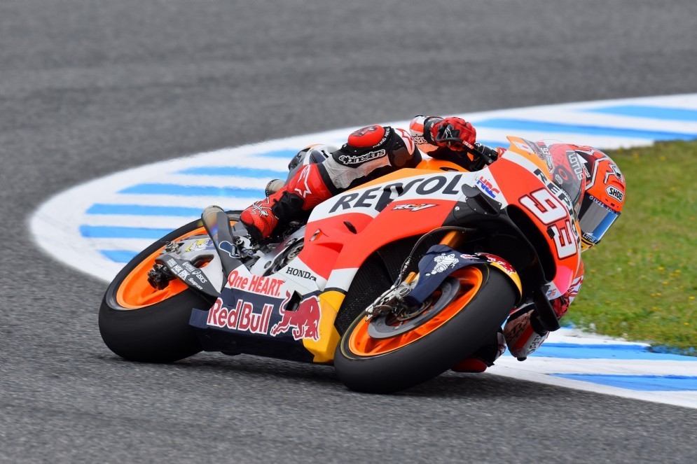 Marc Marquez in azione a Jerez