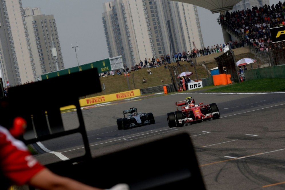 La Ferrari in pista nell'ultimo GP in Cina