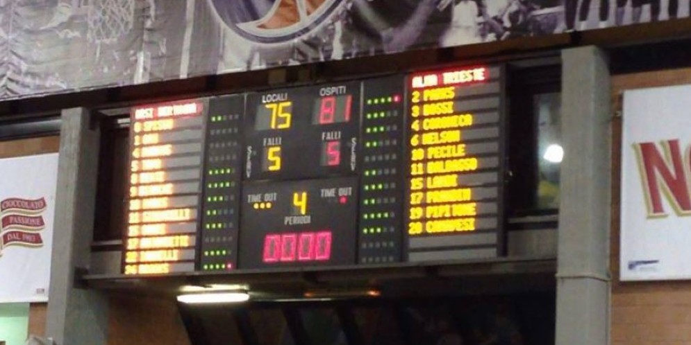 Vittoria in trasferta per Trieste