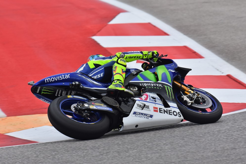 Rossi sulla sua Yamaha M1