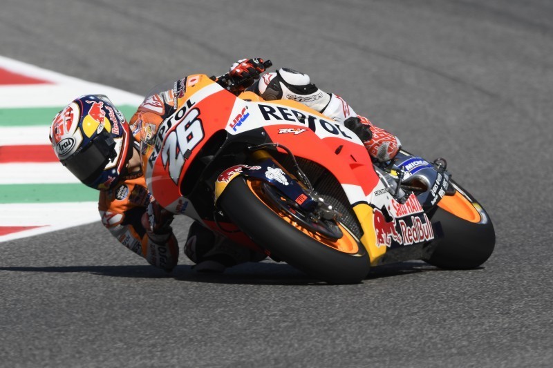Marc Marquez in pista in qualifica