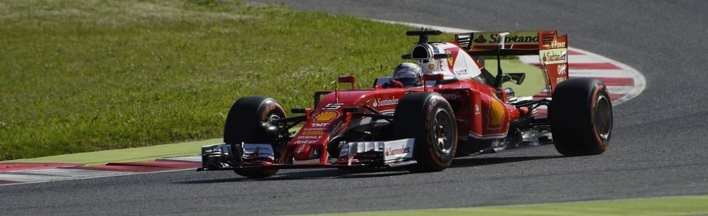 La Ferrari SF16-H di Sebastian Vettel