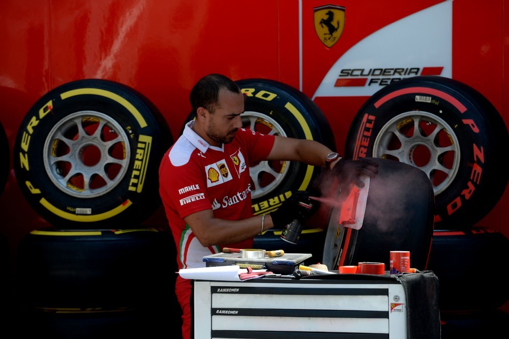 Le gomme Pirelli per la Ferrari
