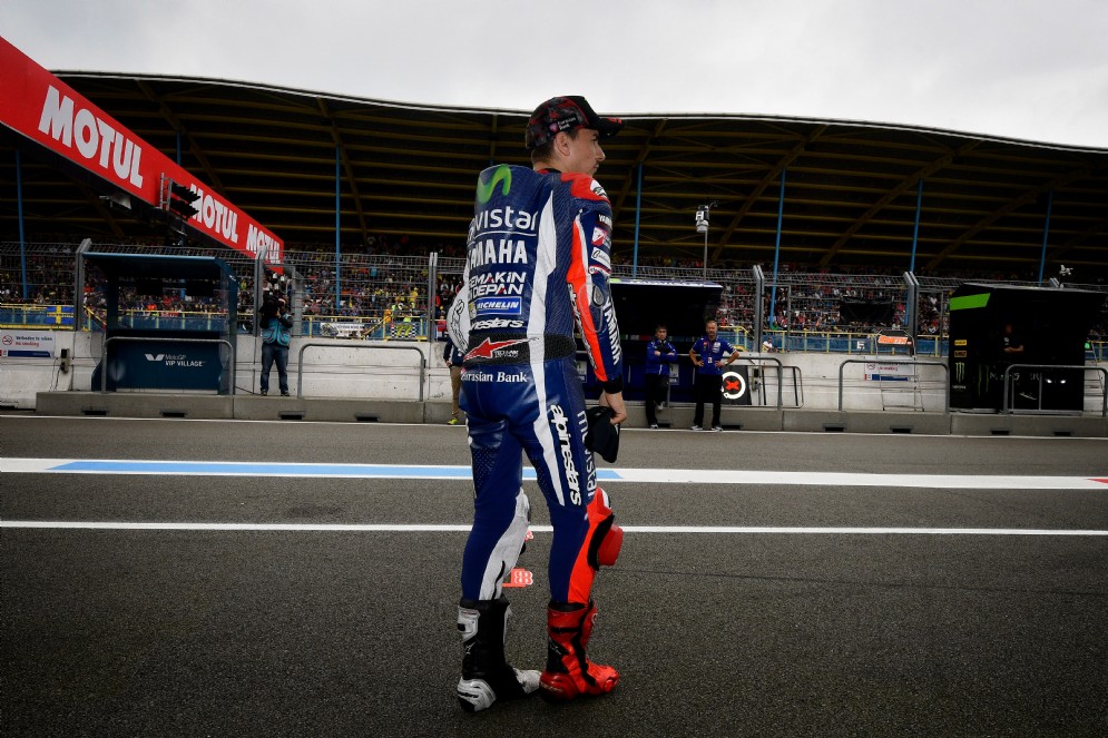 Jorge Lorenzo in corsia box
