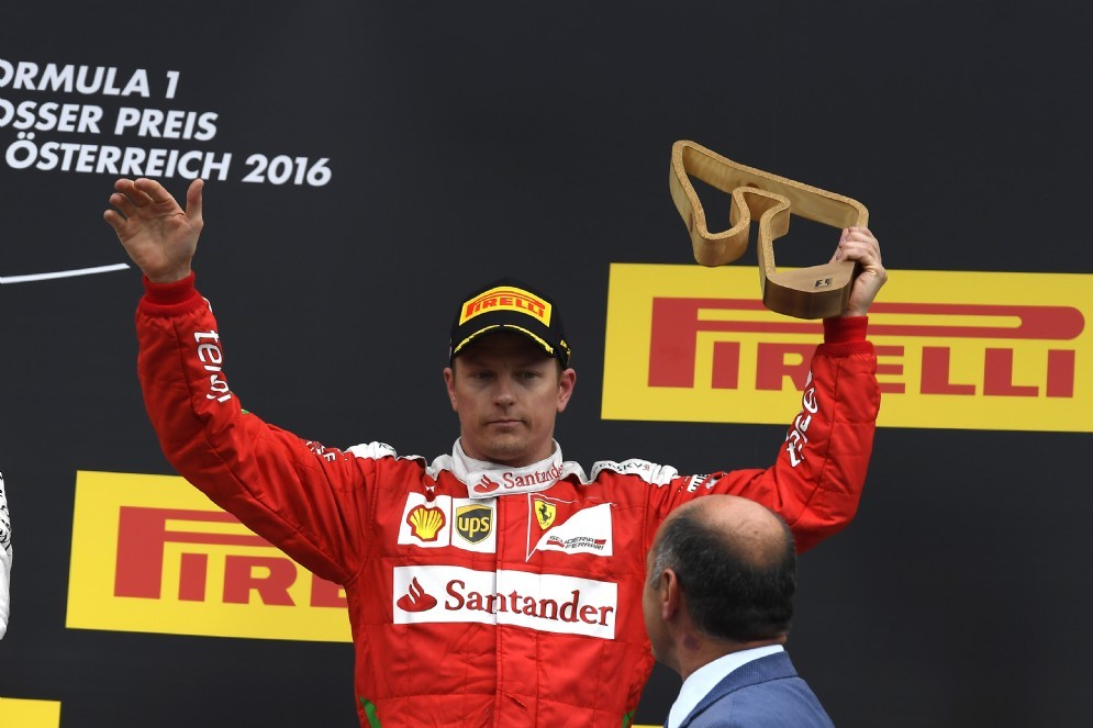Kimi Raikkonen sul podio in Austria