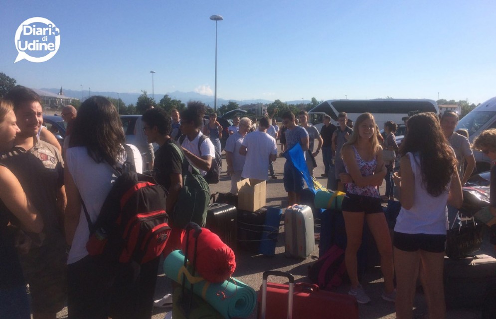 I giovani friulani partiti da Udine martedì
