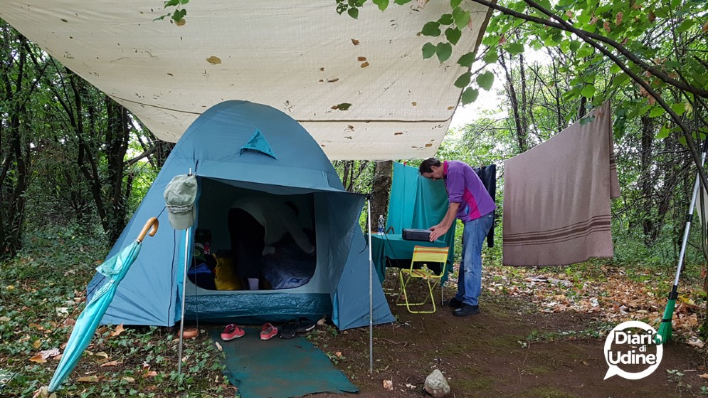L'accampamento sulle rive del Cormor
