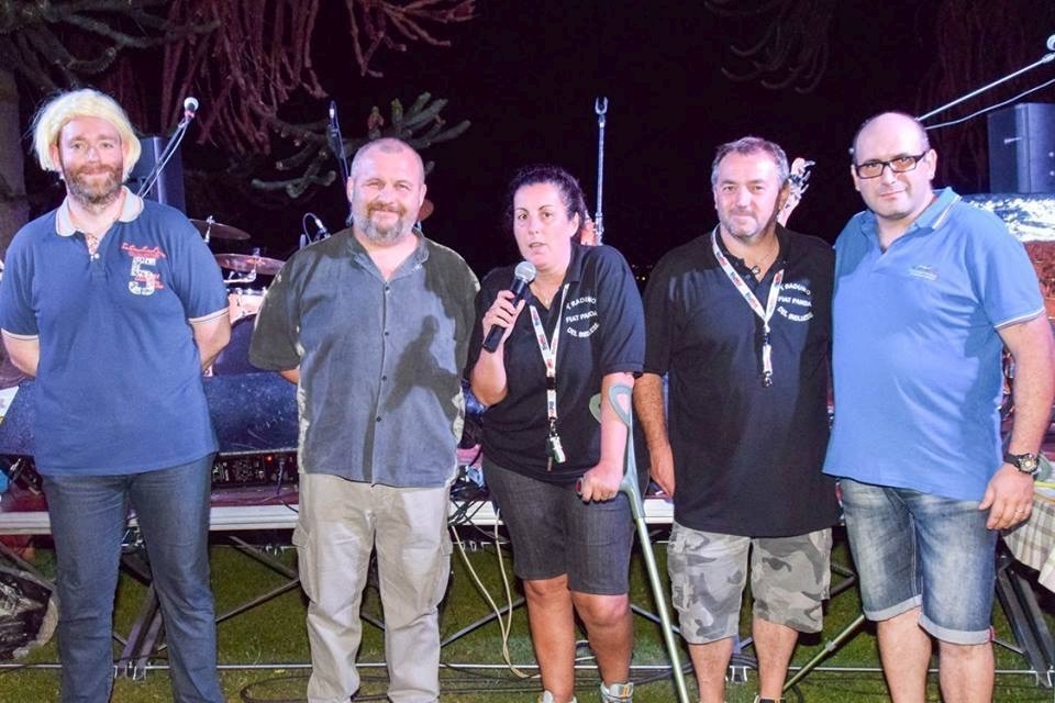 Un momento della cena del 1° Raduno Fiat Panda del Biellese