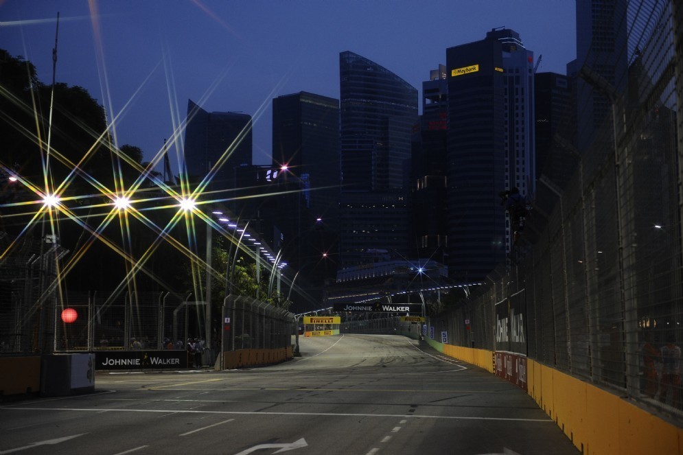 Il circuito cittadino di Marina Bay a Singapore