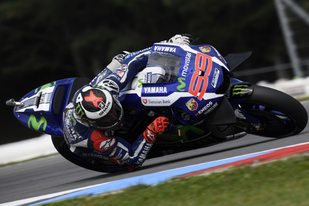 Jorge Lorenzo in pista oggi in Repubblica Ceca