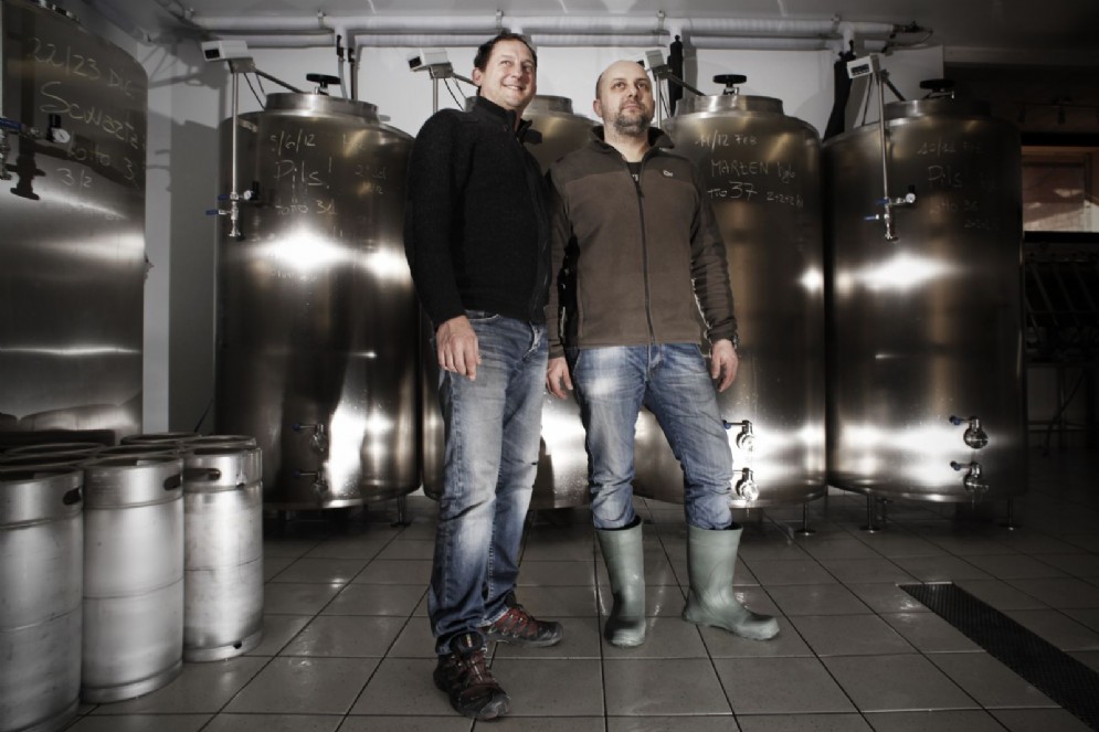 Josif e Raoul Vezzoli del Birrificio Valle Elvo di Graglia