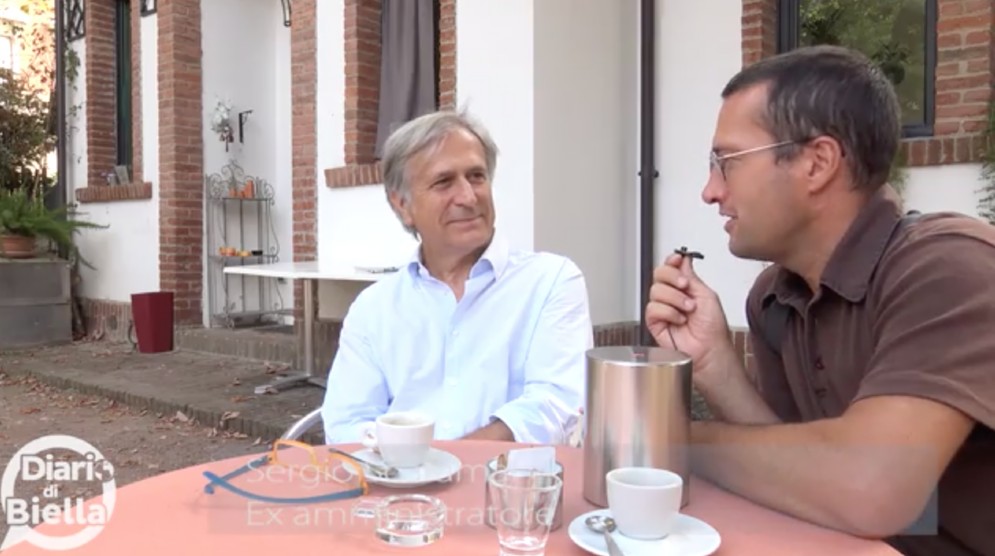 Un momento dell'intervista, con Paolo La Bua