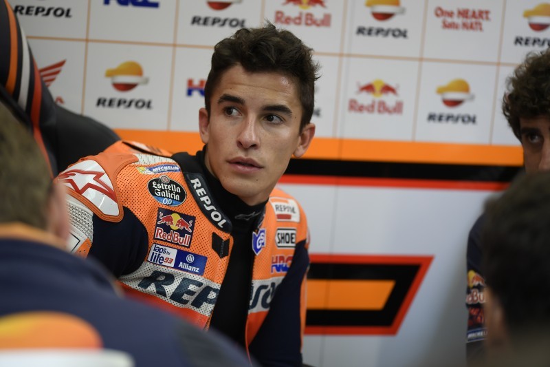 Marc Marquez ai box