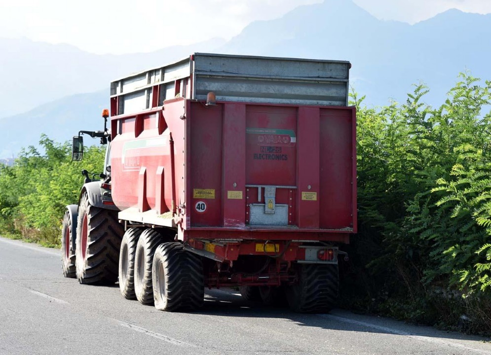 Il mezzo coinvolto nell'incidente