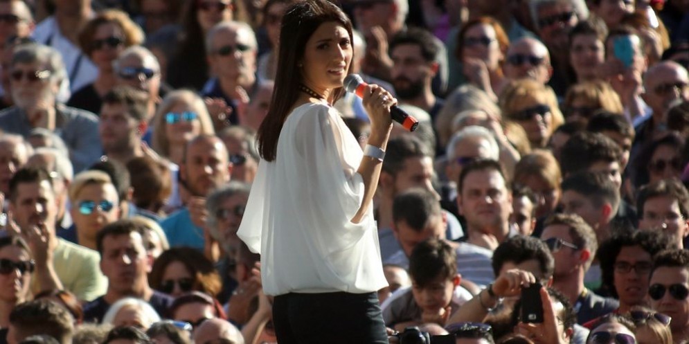 La sindaca di Roma M5s Virginia Raggi.