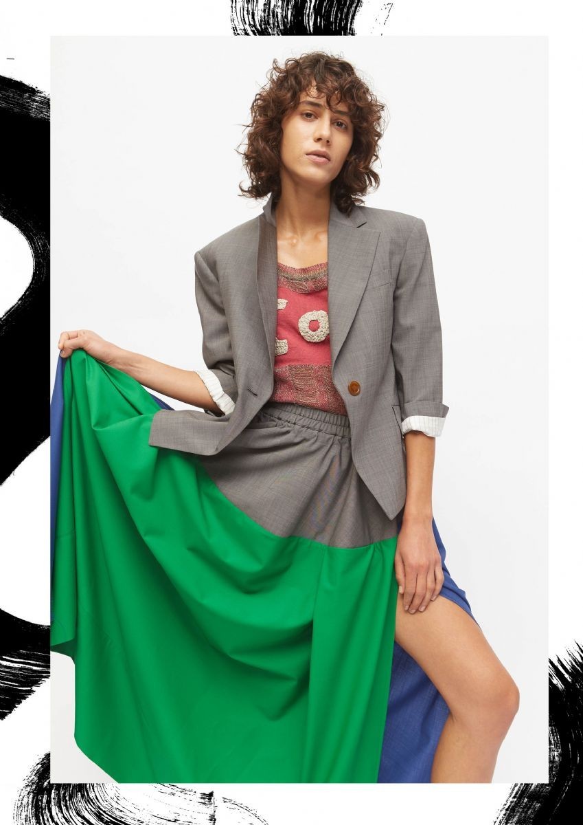 Un look della collezione P/E 2017 Vivienne Westwood