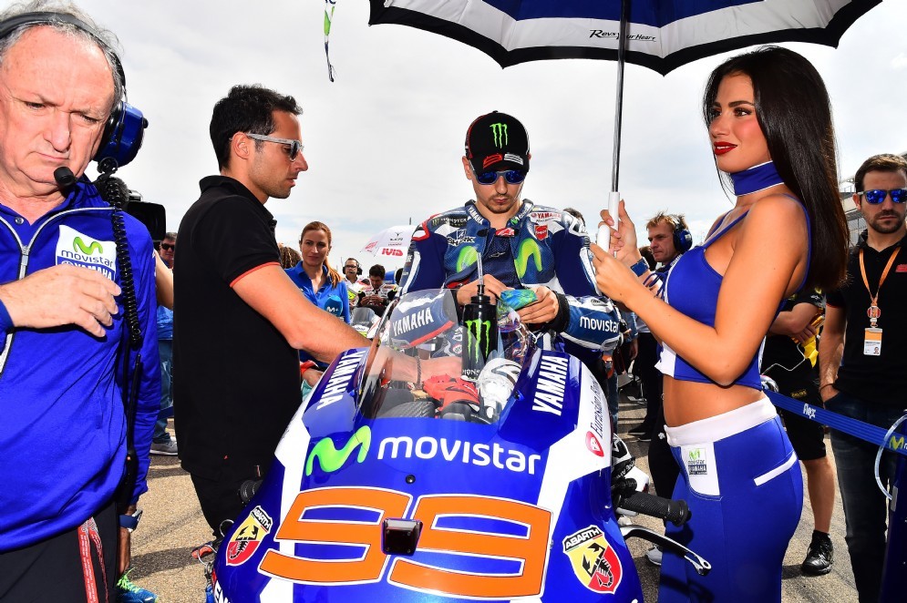 Jorge Lorenzo sulla griglia di partenza