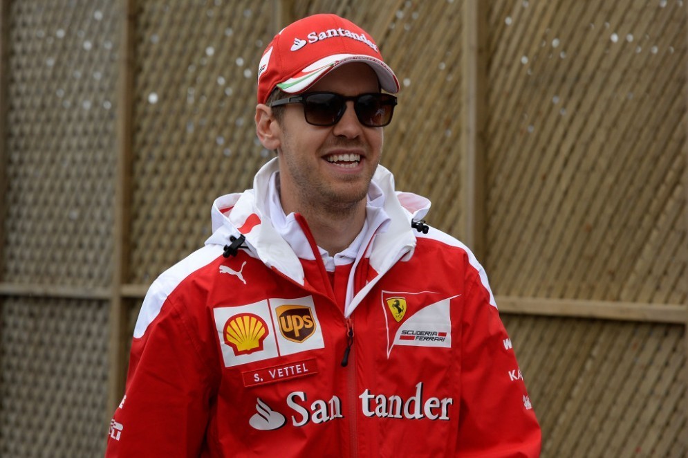 Il pilota della Ferrari, Sebastian Vettel