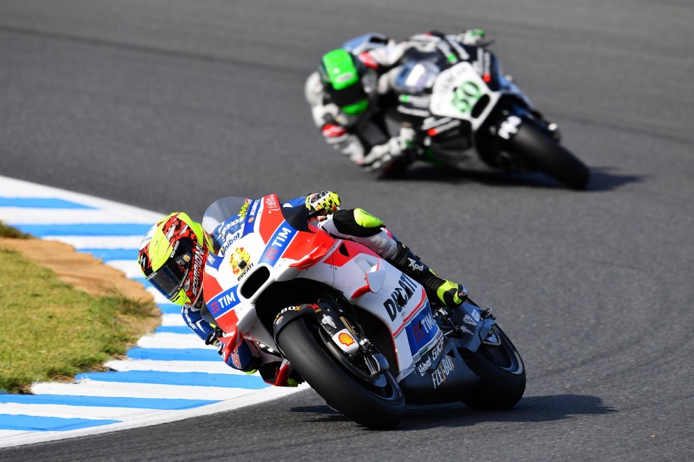 Hector Barbera in azione a Motegi