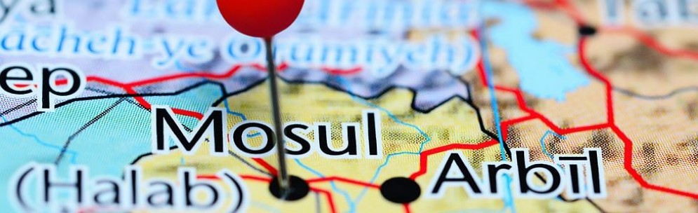 Mosul sulla cartina geografica.