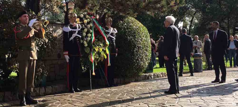 Sergio Mattarella (Presidente Repubblica Italiana) al Parco della Rimembranza - Gorizia 26 ottobre 2016