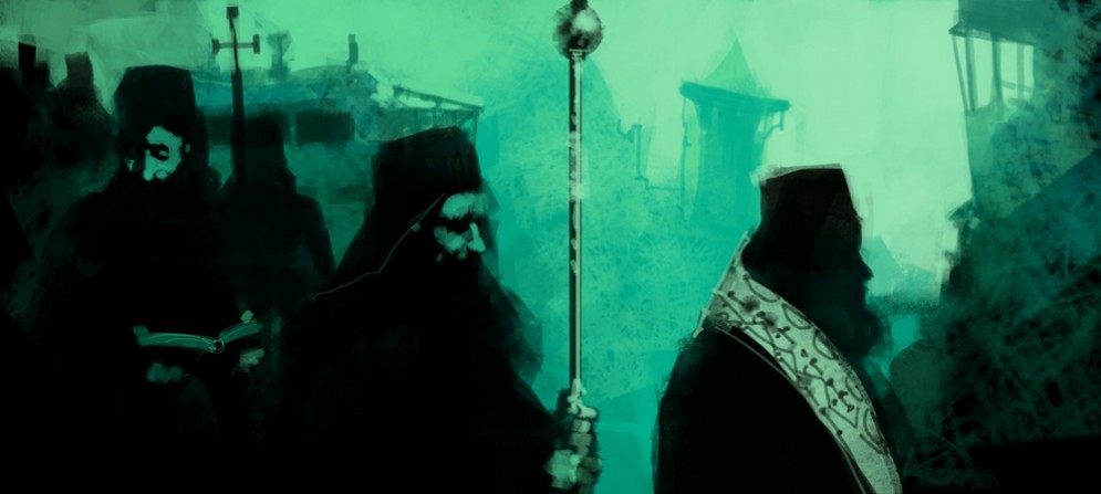 Una scena della performance "Athos"