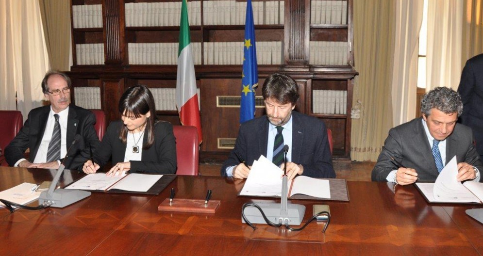 Torrenti insieme ai ministro Franceschini