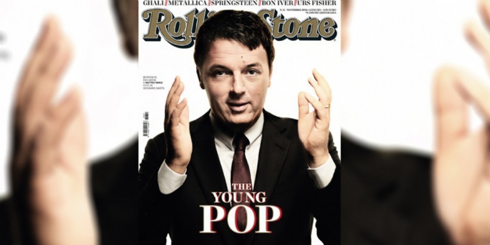 Il premier Matteo Renzi sulla copertina di Rolling Stone