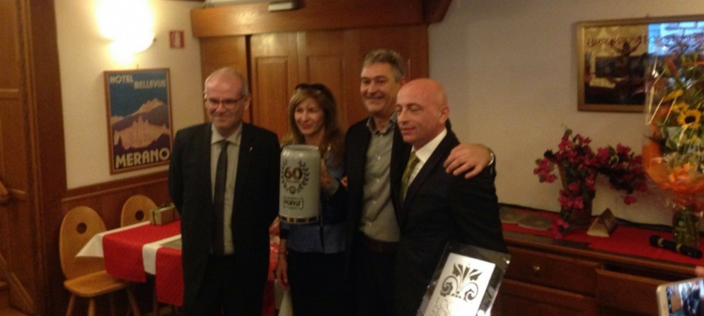 L'assessore Lorenzo Giorgi, Alberto Miani e Francesco Gottardi